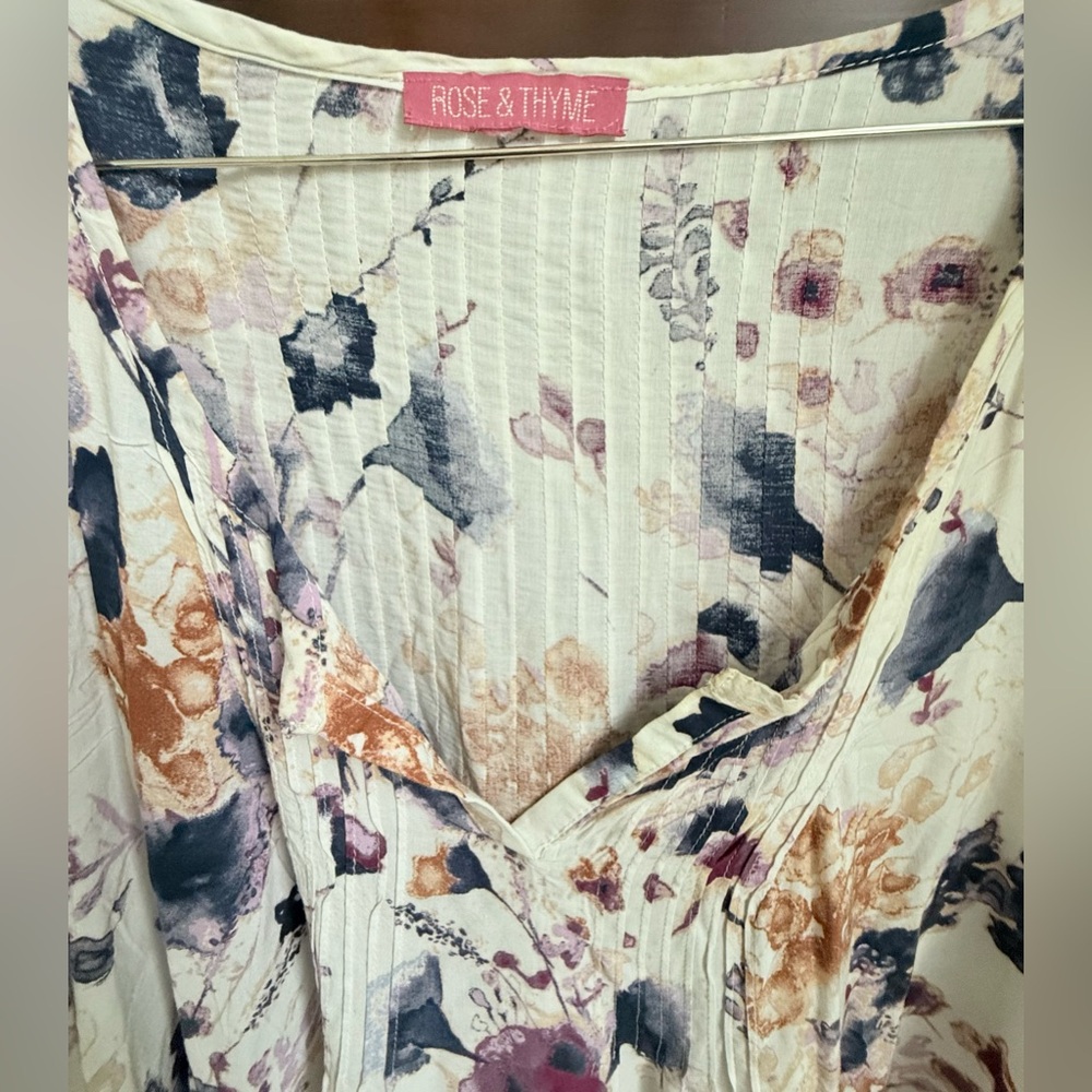 Rose & Thyme White, Blue and Orange Tunic - Picture 9 of 10